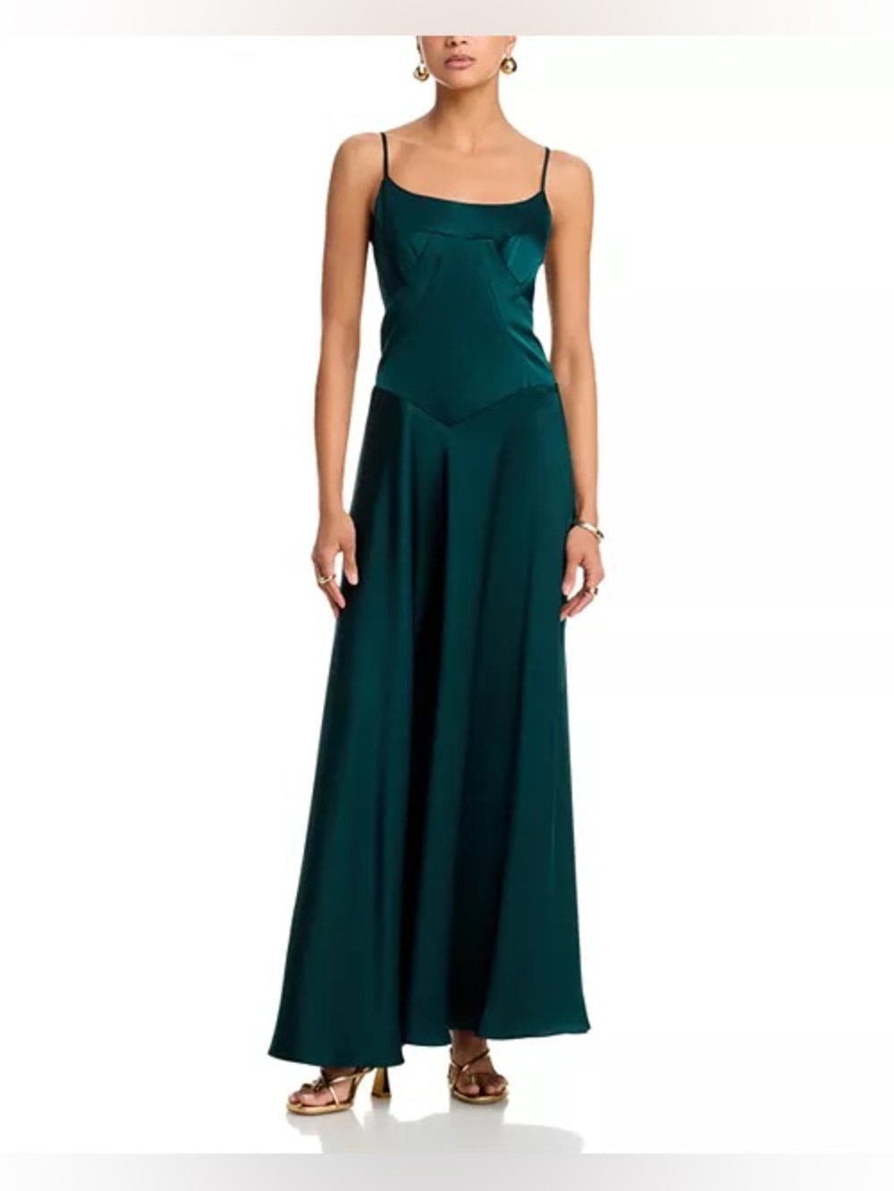 AQUA
Satin Lace Up Back Gown - Exclusive